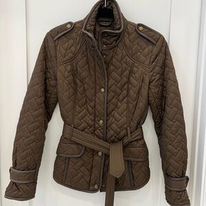 Women's Cole Haan Quilted Brown Jacket XS